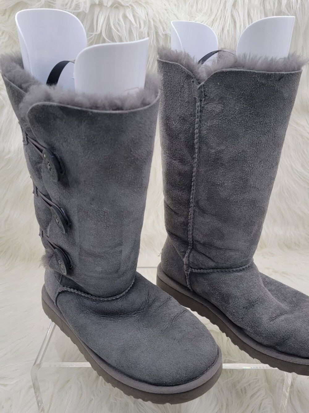 Women's UGG Australia Classic Tall Boot Grey Sheepskin  Size 7